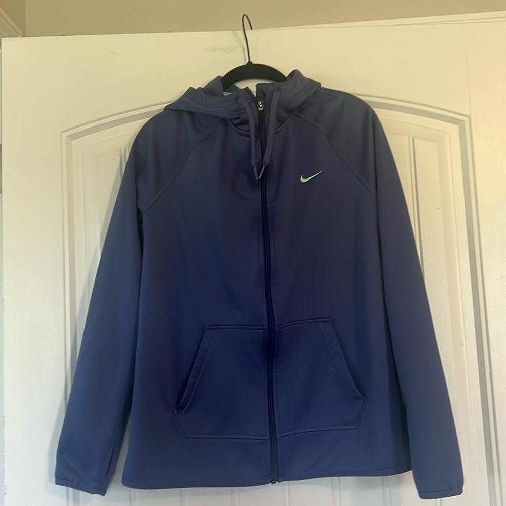 Nike dri Fit zip up hoodie thumbholes Medium